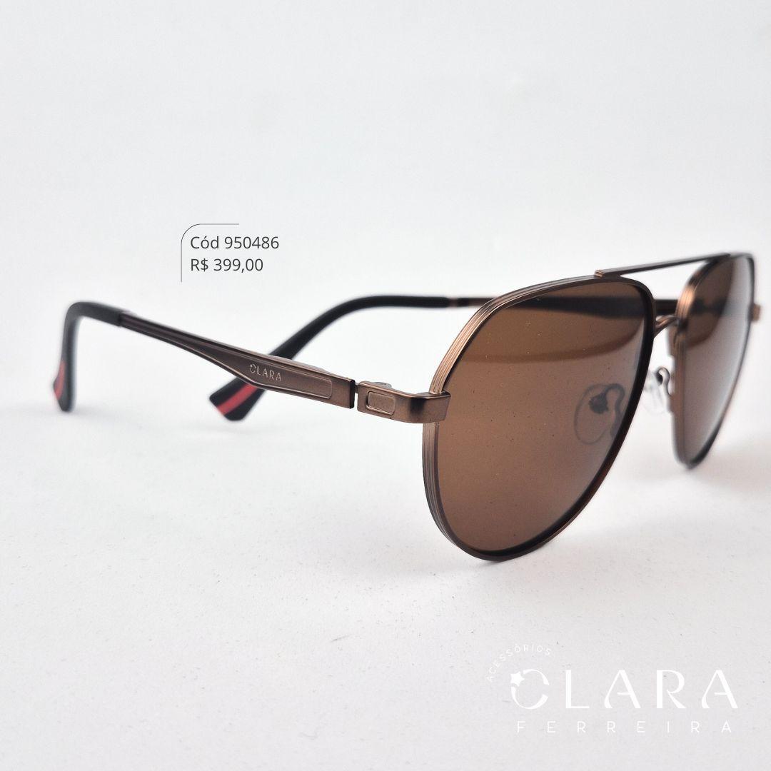 Óculos Solar AVIADOR ARMAÇÃO EM METAL - INSPIRAÇÃO RAY-BAN - Lente Anti-impacto Polarizada - MT8650-R05-90