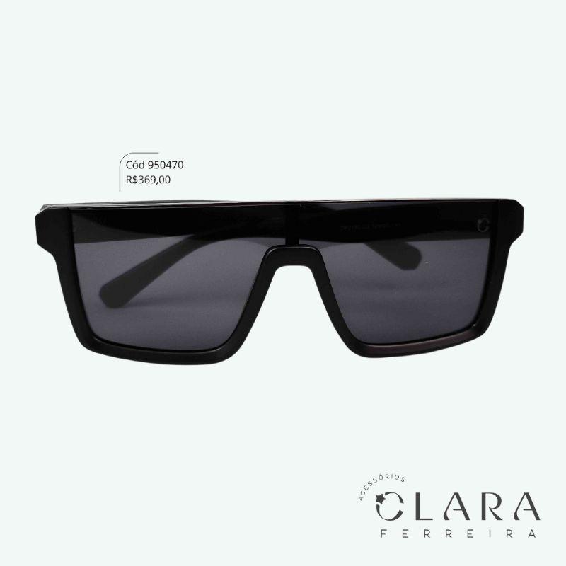 Óculos Solar MASCULINO QUADRADO PRETO - INSPIRAÇÃO RAY-BAN - Lente Anti-impacto Polarizada - DP2192-C2