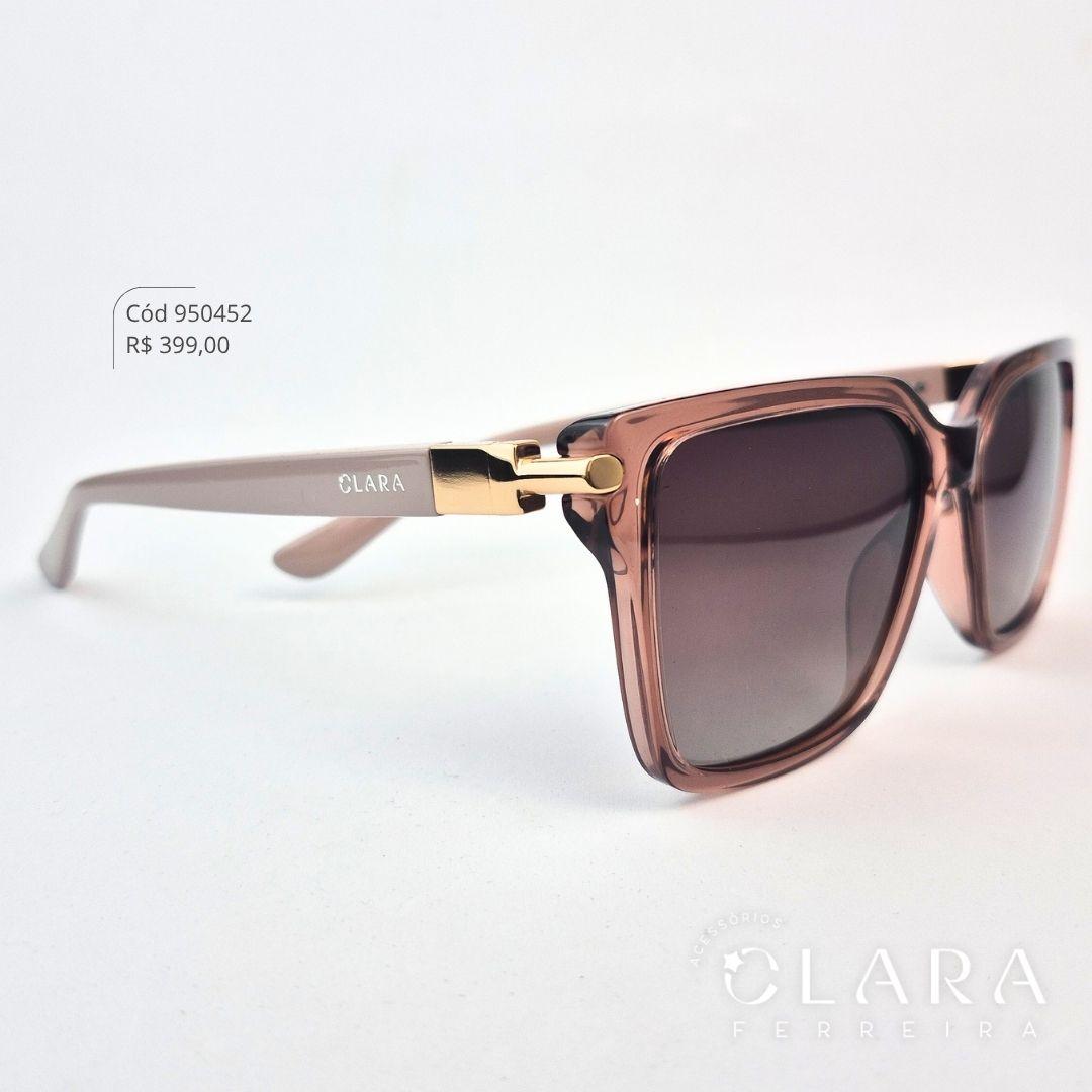 Óculos Solar QUADRADO MARROM FUMÊ INSPIRAÇÃO TIFFANY - Lente Anti-impacto Polarizada - AL9638P-C3
