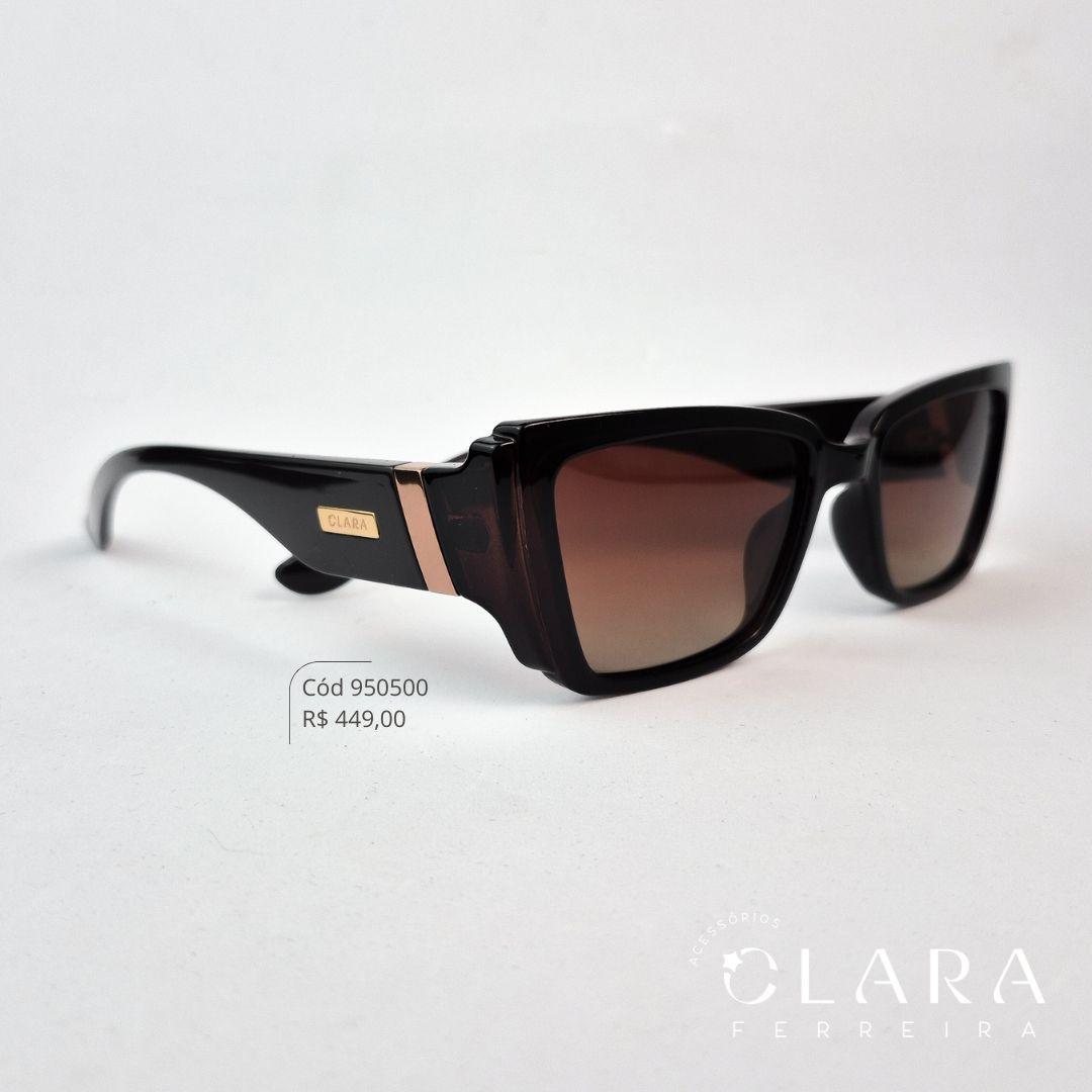 Óculos Solar QUADRADO MARROM - INSPIRAÇÃO GUCCI - Lente Anti-impacto - M3006P-C2