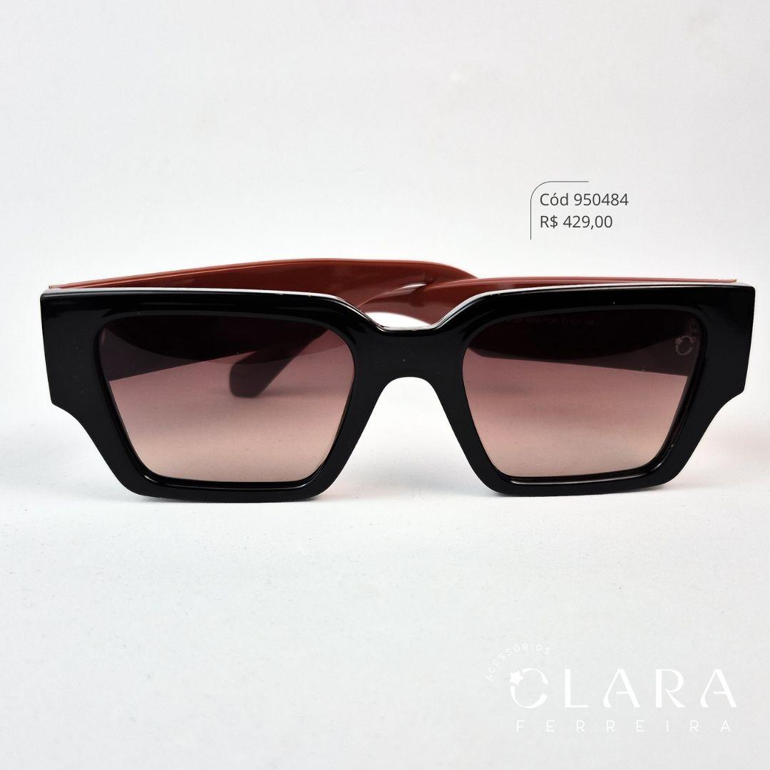 Óculos Solar QUADRADO MARROM - INSPIRAÇÃO GUCCI - Lente Anti-impacto Polarizada - DP2135-A898-P126