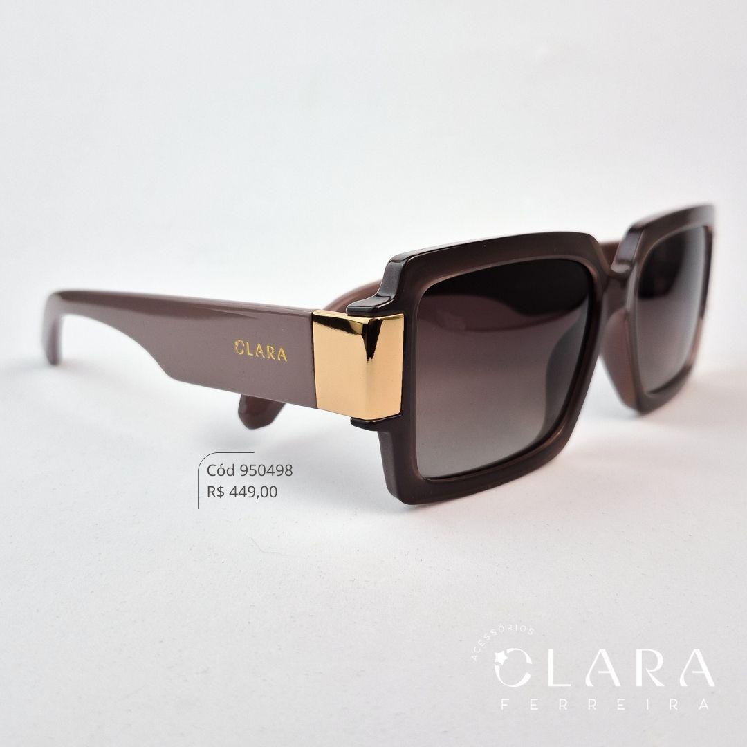 Óculos Solar QUADRADO MARROM - INSPIRAÇÃO GUCCI - Lente - M3039P-C4