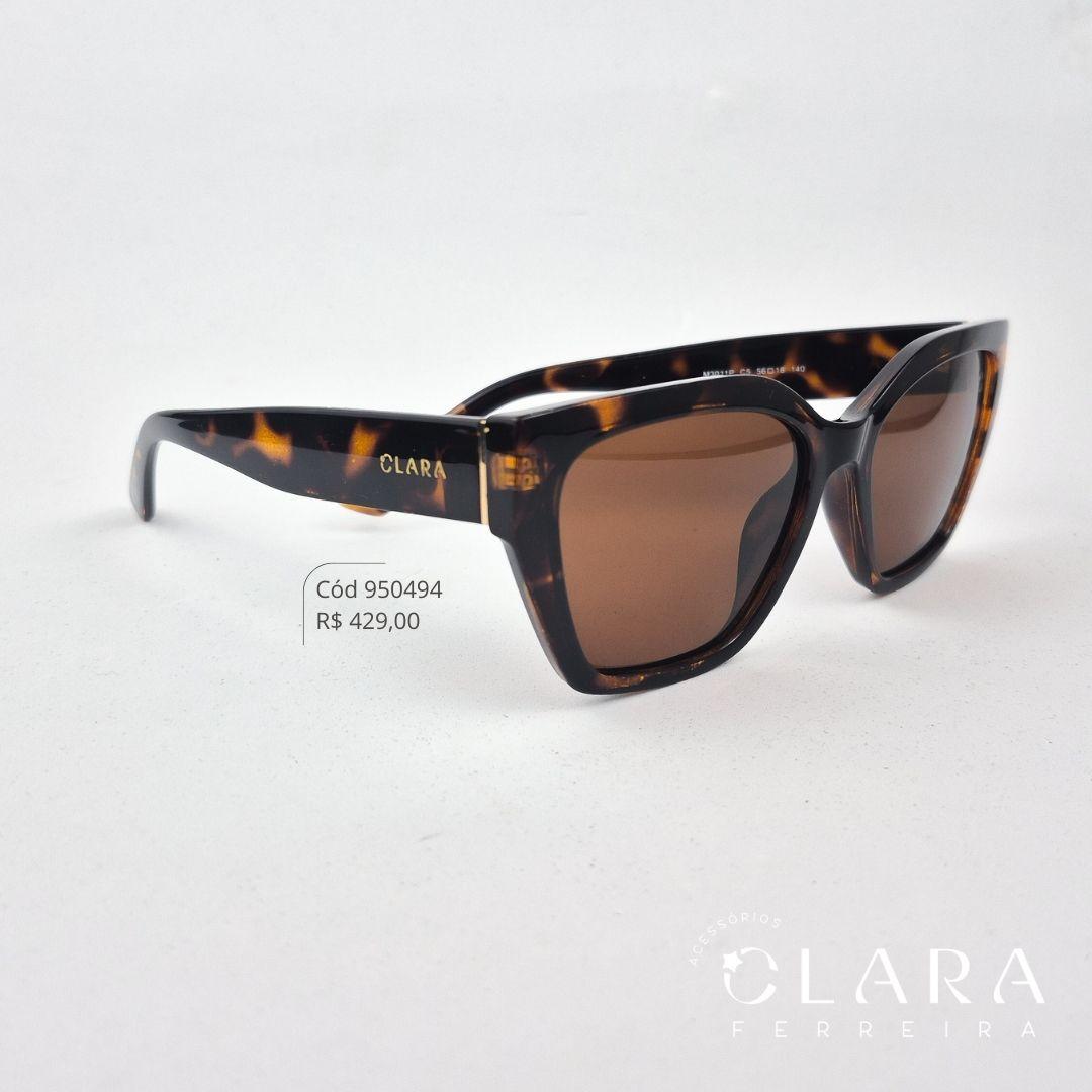 Óculos Solar QUADRADO ONÇA MARROM - INSPIRAÇÃO GUCCI - Lente - M3011P -C5
