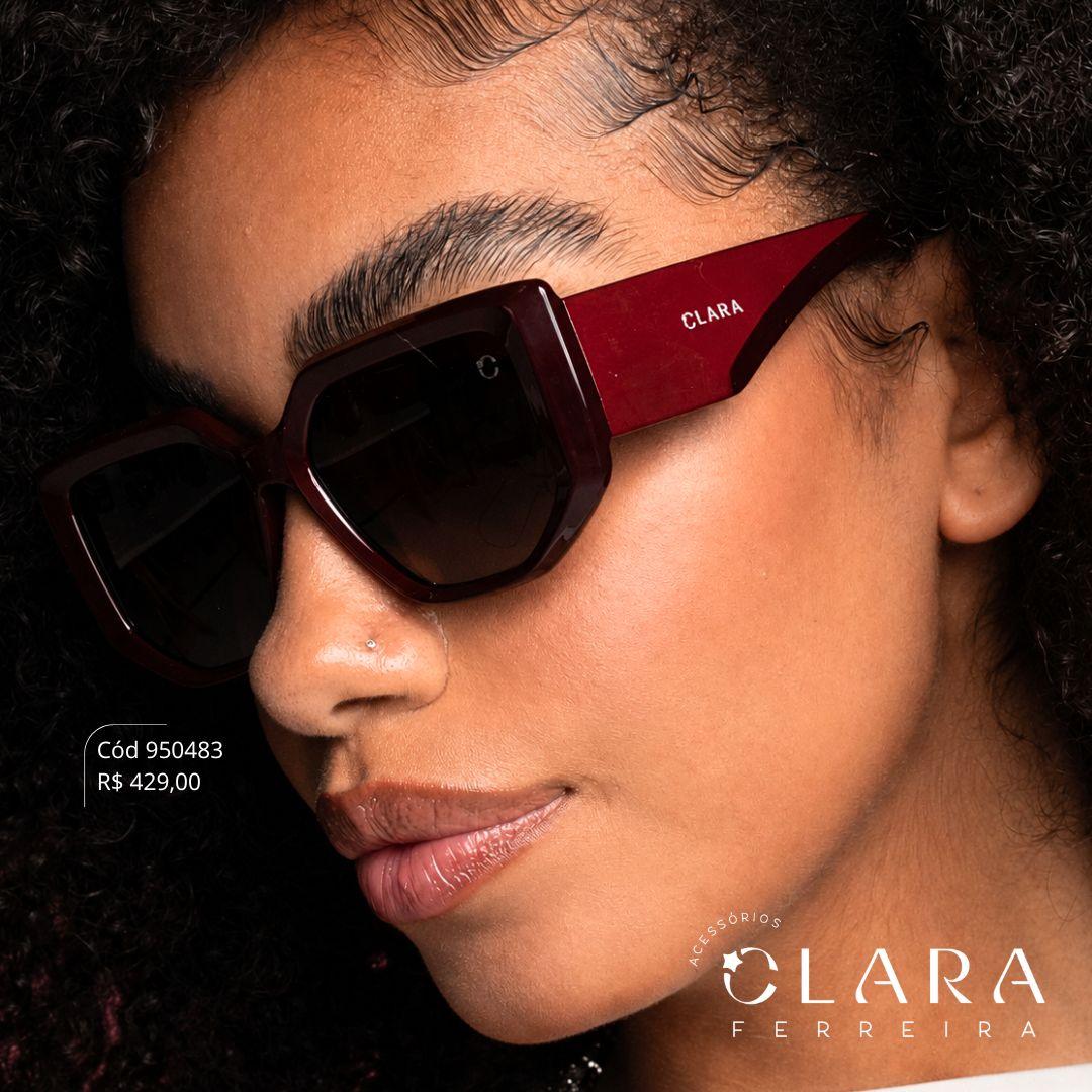 Óculos Solar QUADRADO VINHO - INSPIRAÇÃO GUCCI - Lente Anti-impacto Polarizada - MP9335-C6