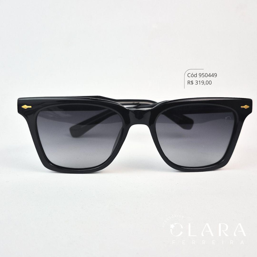 Óculos Solar WAYFARER PRETO - INSPIRAÇÃO RAY-BAN - Lente Anti-impacto Polarizada - 82209-C1