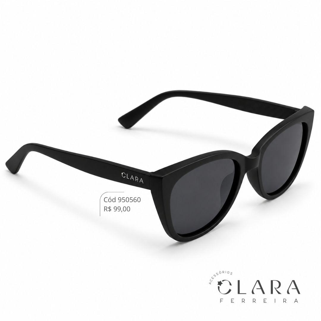 Óculos Solar INFANTIL GATINHO PRETO - CLARINHA KIDS - Lente Anti-impacto Polarizada - 20006-C02