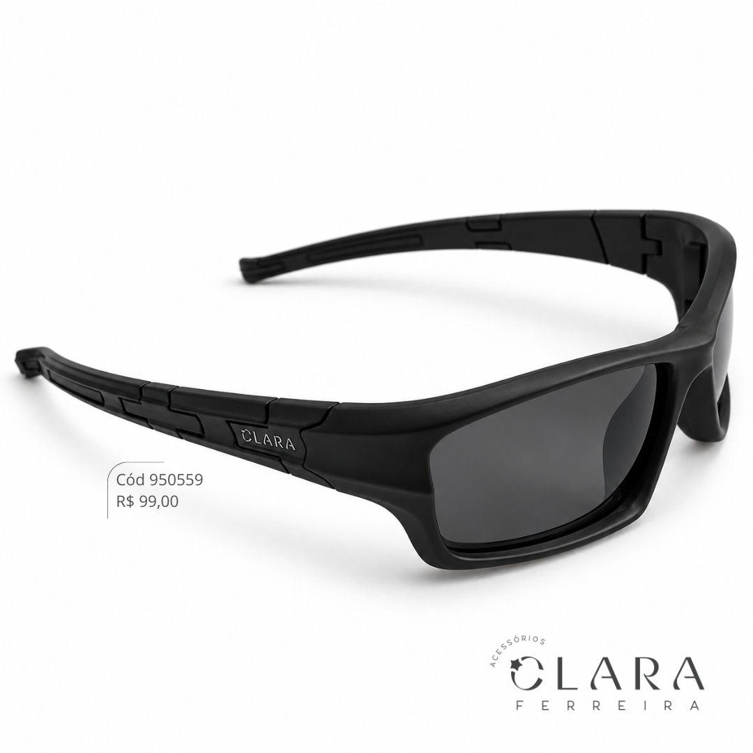 Óculos Solar INFANTIL QUADRADO PRETO - CLARINHA KIDS - Lente Anti-impacto Polarizada - S801-C13
