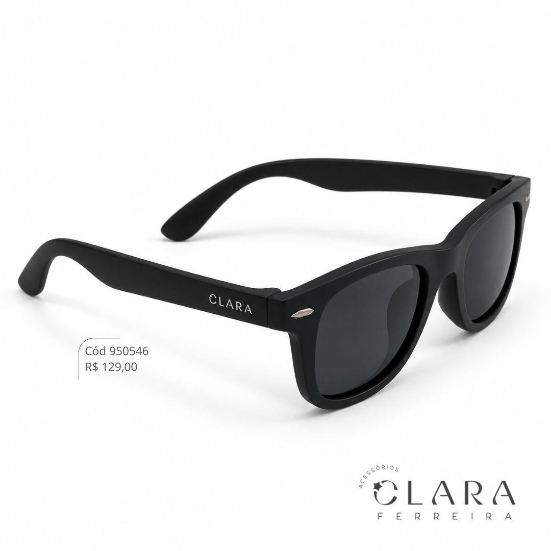 Óculos Solar INFANTIL WAYFARER PRETO - CLARINHA KIDS - Lente Anti-impacto Polarizada - S8384-C13